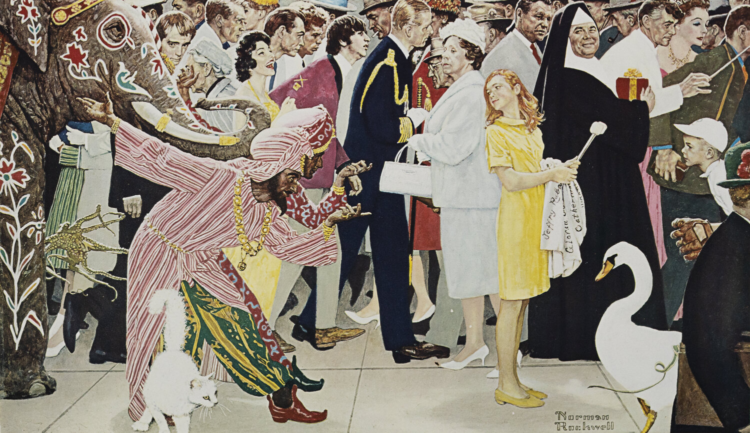 Saturday People Norman Rockwell Stampa in vendita