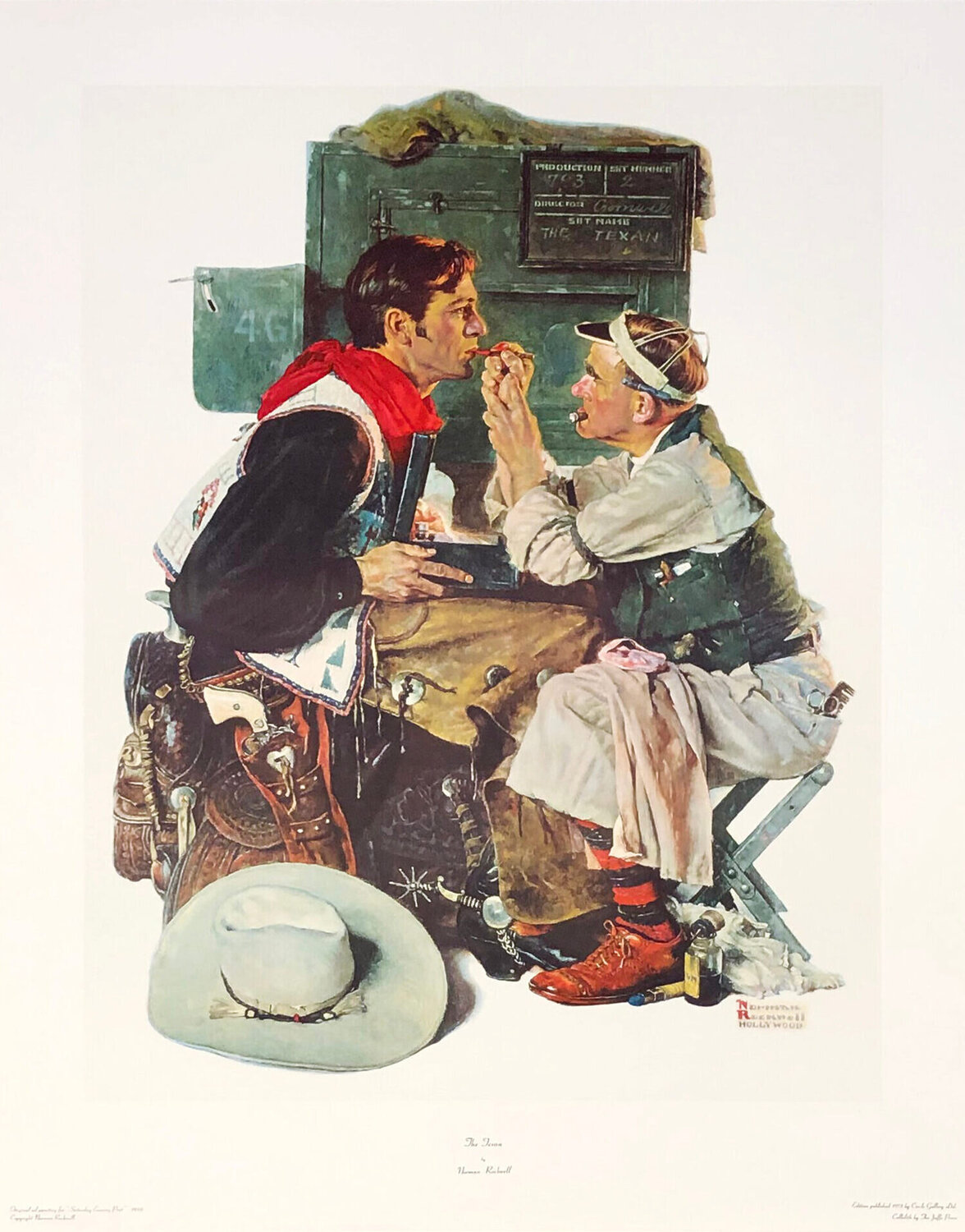 THE TEXAN Norman Rockwell Afdruk te koop