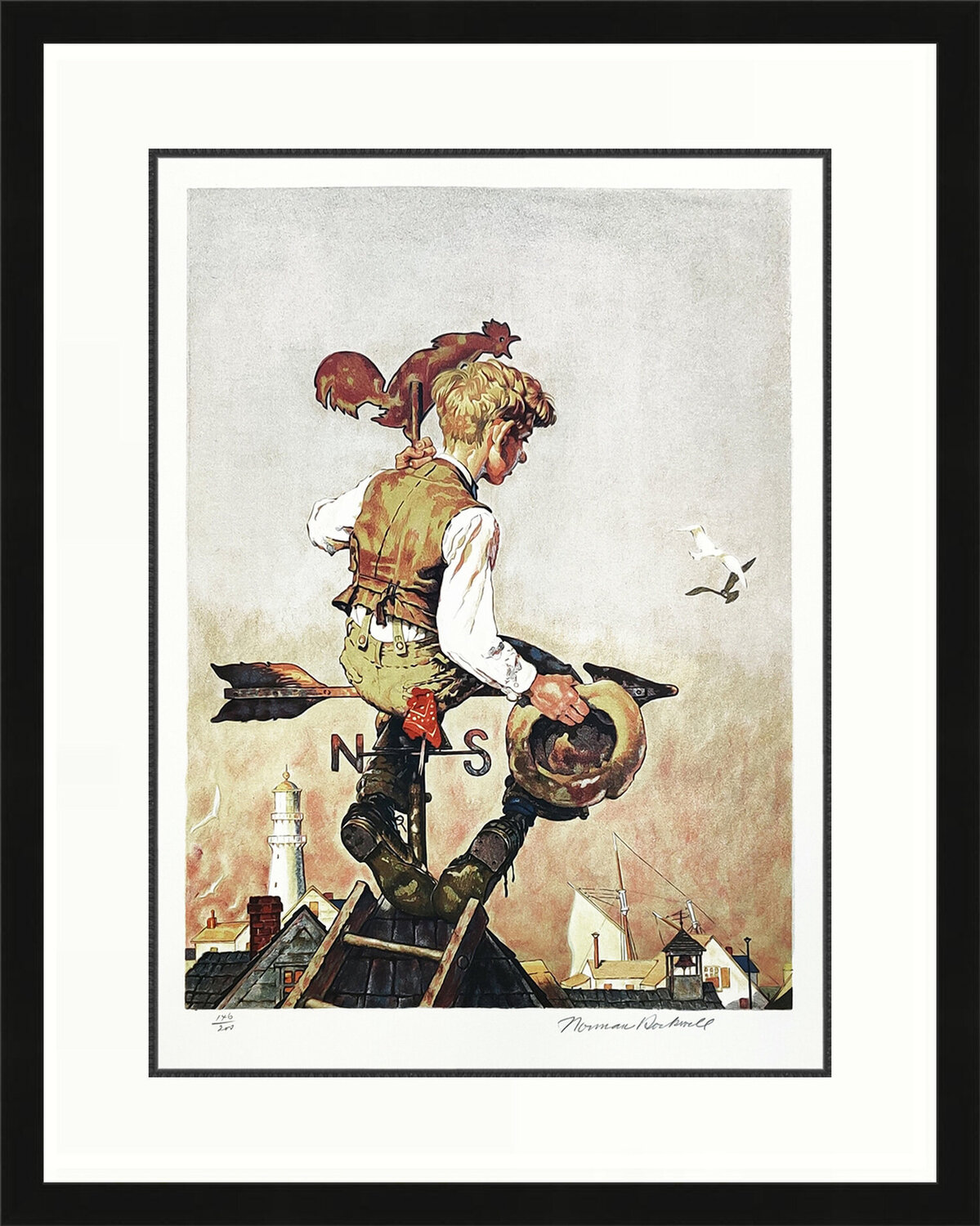 UNDER SAIL Norman Rockwell Print for sale