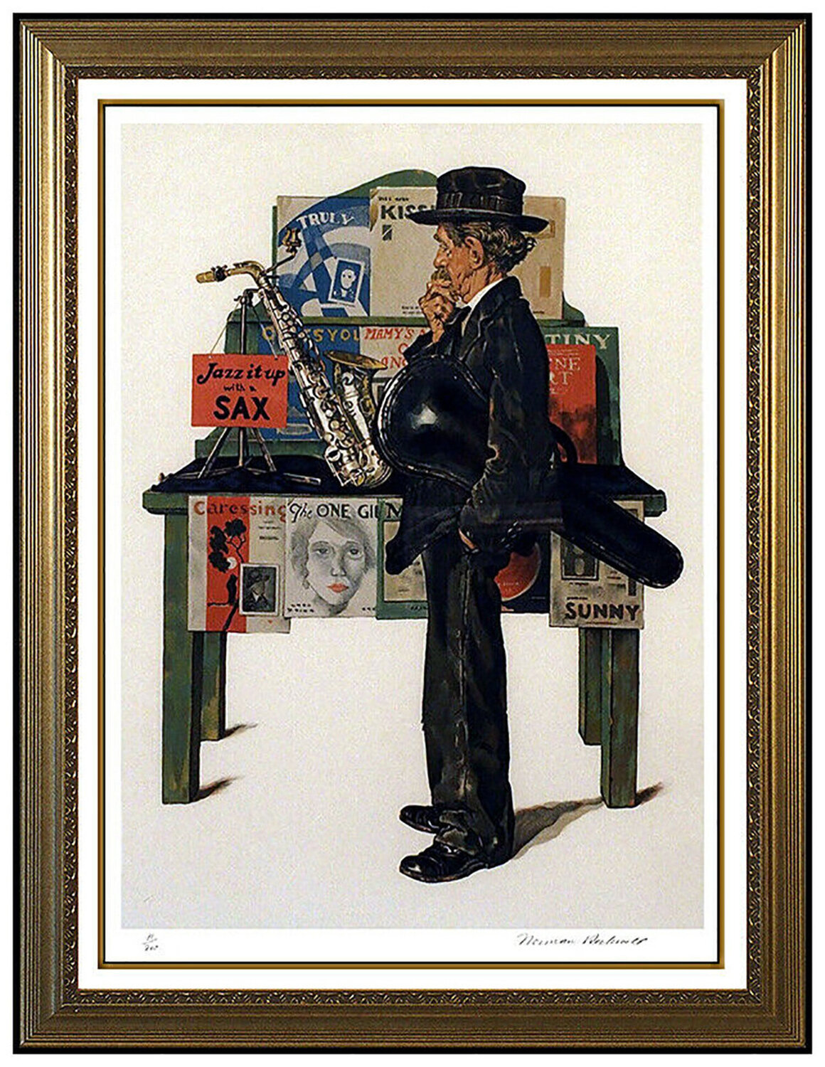 Jazz It Up Norman Rockwell Print for sale