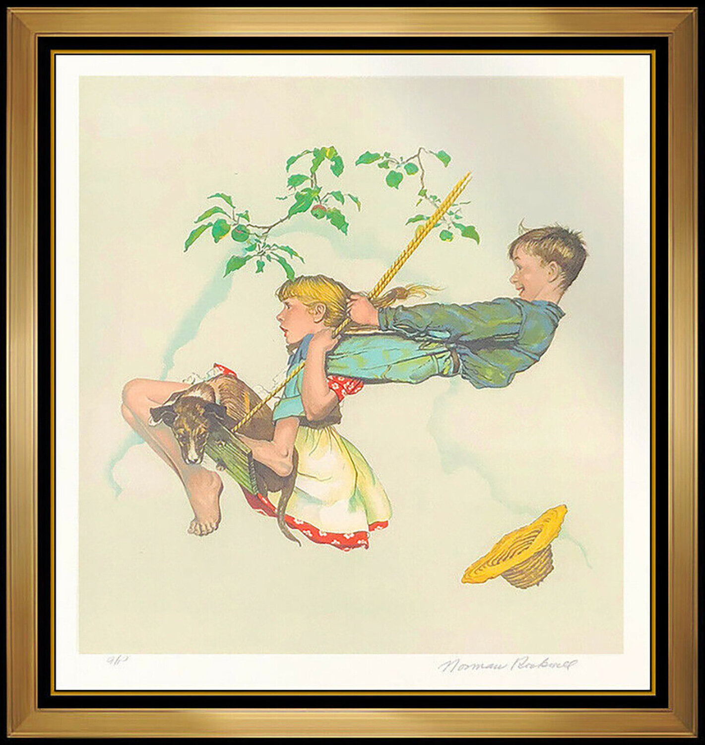 The Swing Norman Rockwell Print for sale