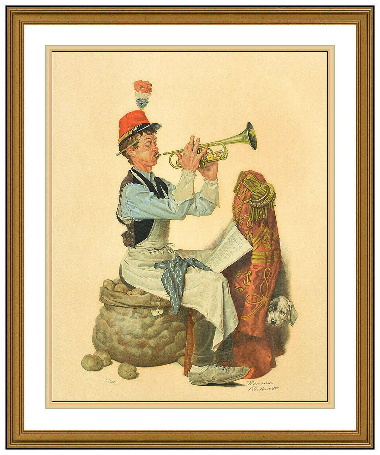 Trumpeter Norman Rockwell Stampa in vendita