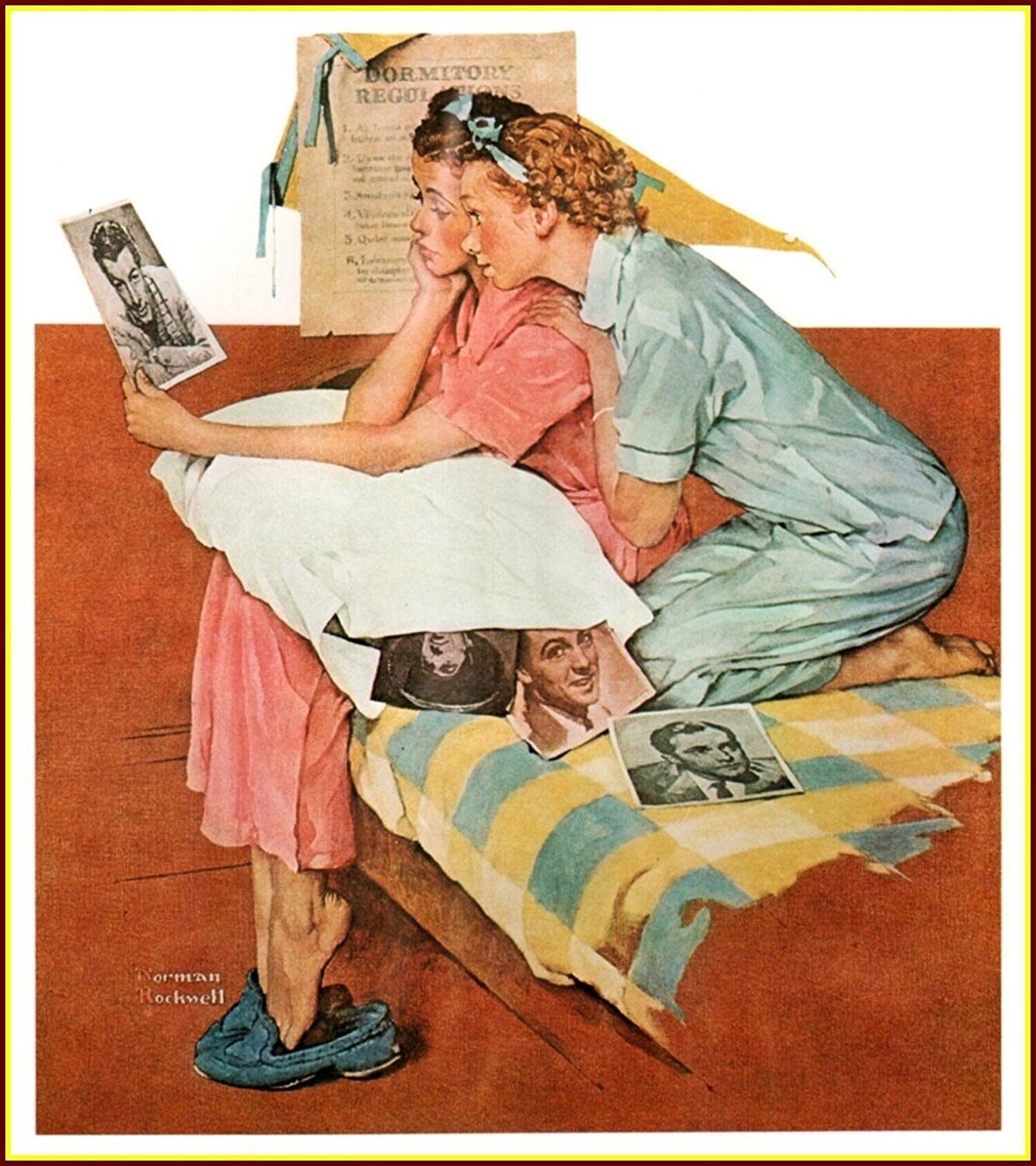 Dream Boats Norman Rockwell Dipinto originale in vendita