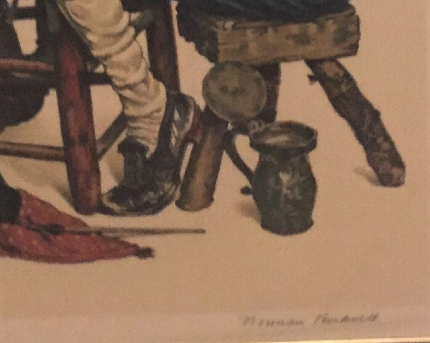Ye Olde Pipe and Bowl, 1976 Norman Rockwell Originalgemälde zu verkaufen