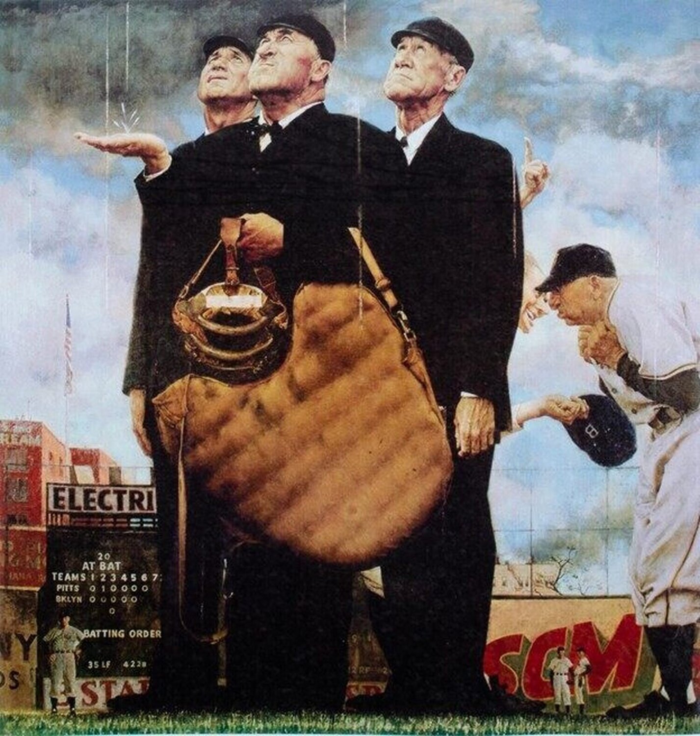 Bottom of The Sixth Norman Rockwell Stampa in vendita