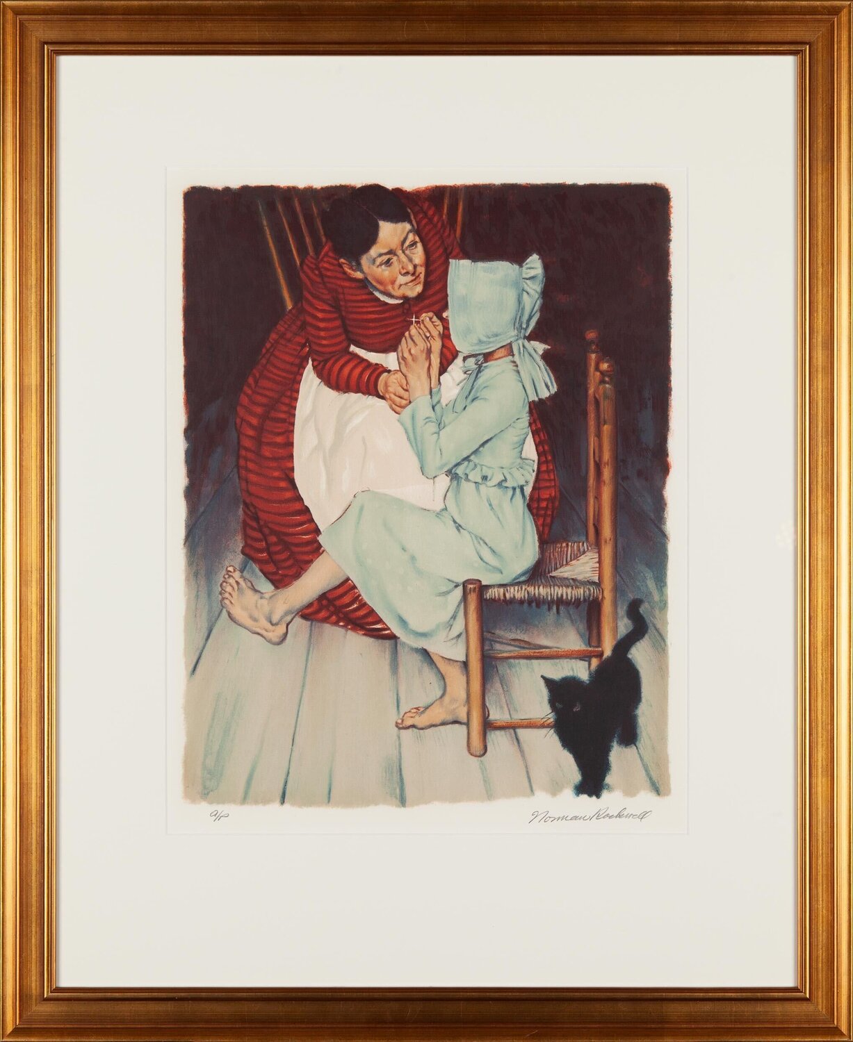 My Hands Shook Norman Rockwell Druck zu verkaufen