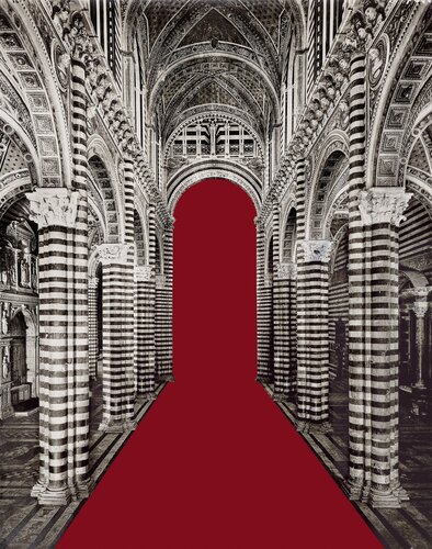 Suprematism Nr. 102 Siena dark Red van Ola Kolehmainen, Fotografie te koop op Singulart