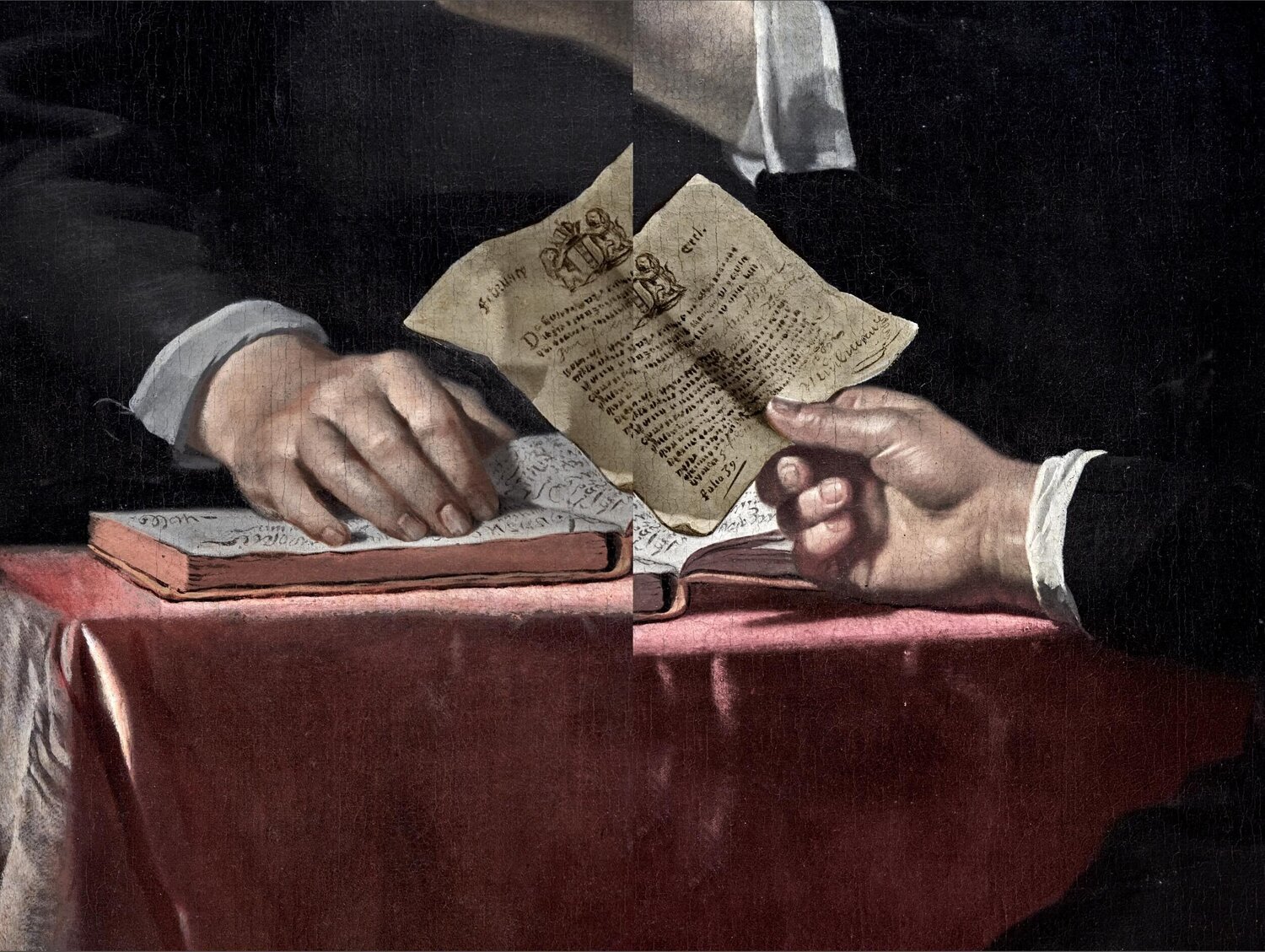 A Letter Interrupts the Meeting Ola Kolehmainen Fotografie zu verkaufen