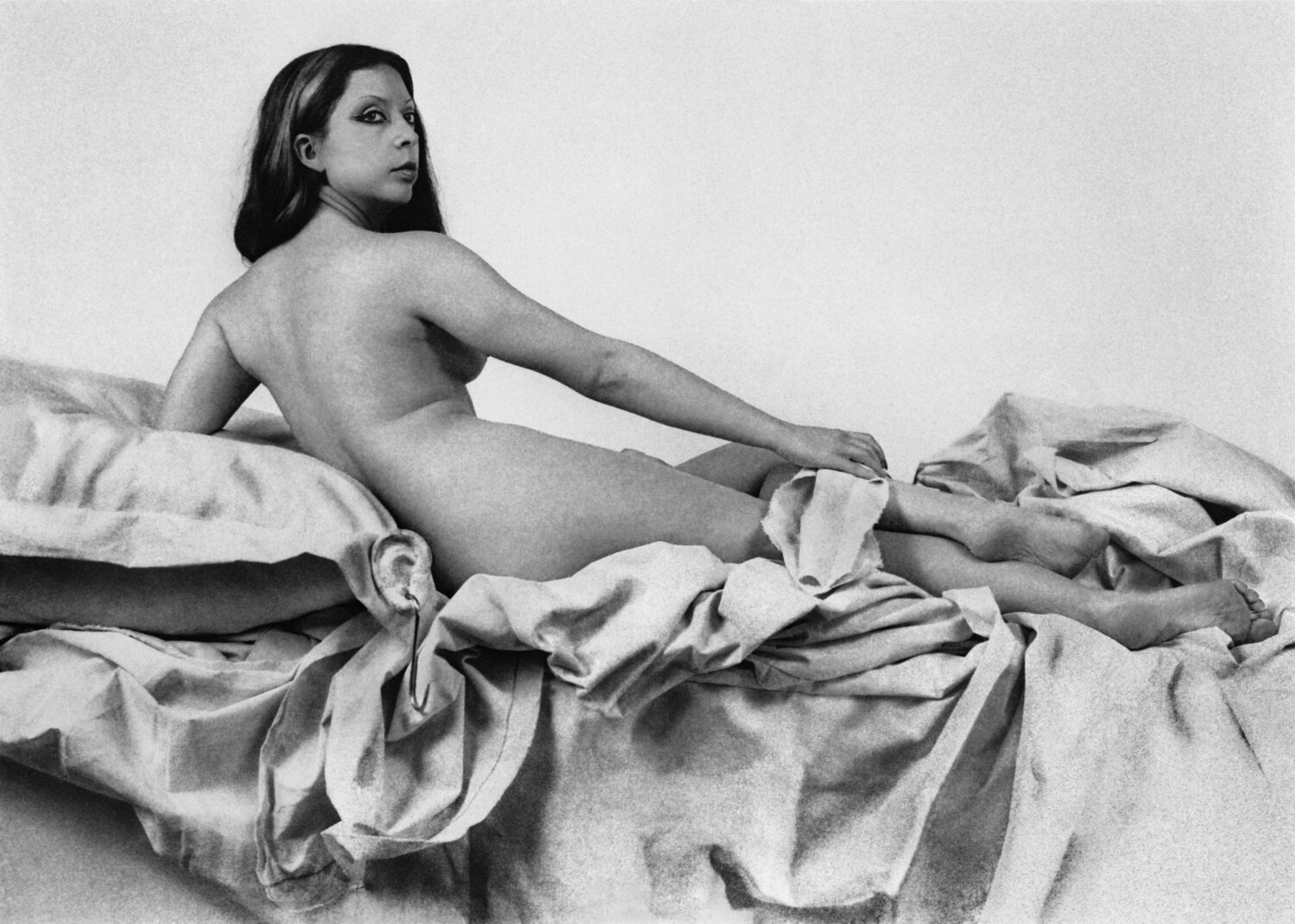 ORLAN en Grande Odalisque d'Ingres ORLAN
