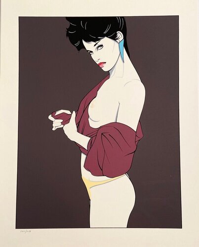 Hand Printed Silkscreen from the The Playboy Portfolio von Patrick Nagel, Druck kaufen auf Singulart