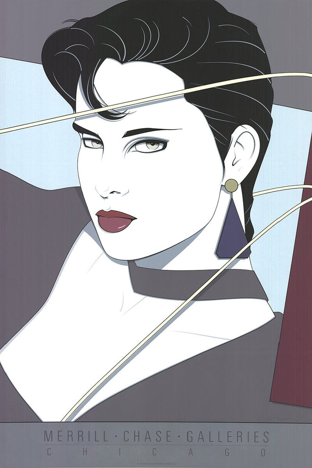 Commemorative #11 by Patrick Nagel (1987) : Print Screen