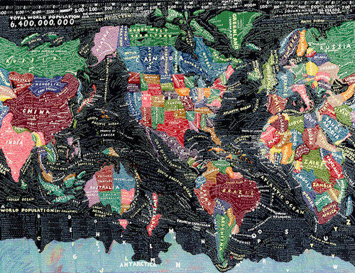The World by Paula Scher, 인쇄 for Sale on Singulart