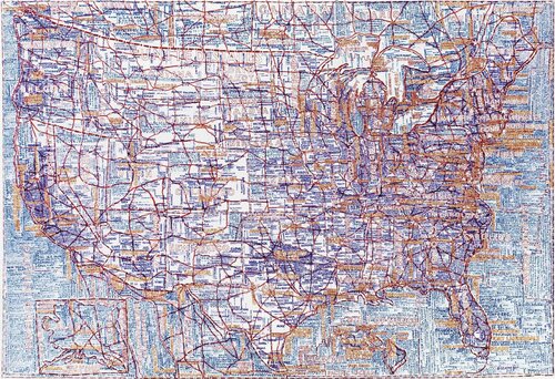 The United States (White) by Paula Scher, 인쇄 for Sale on Singulart