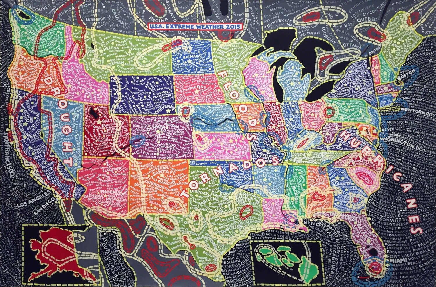 U.S.A. Extreme Weather Paula Scher Altri media in vendita