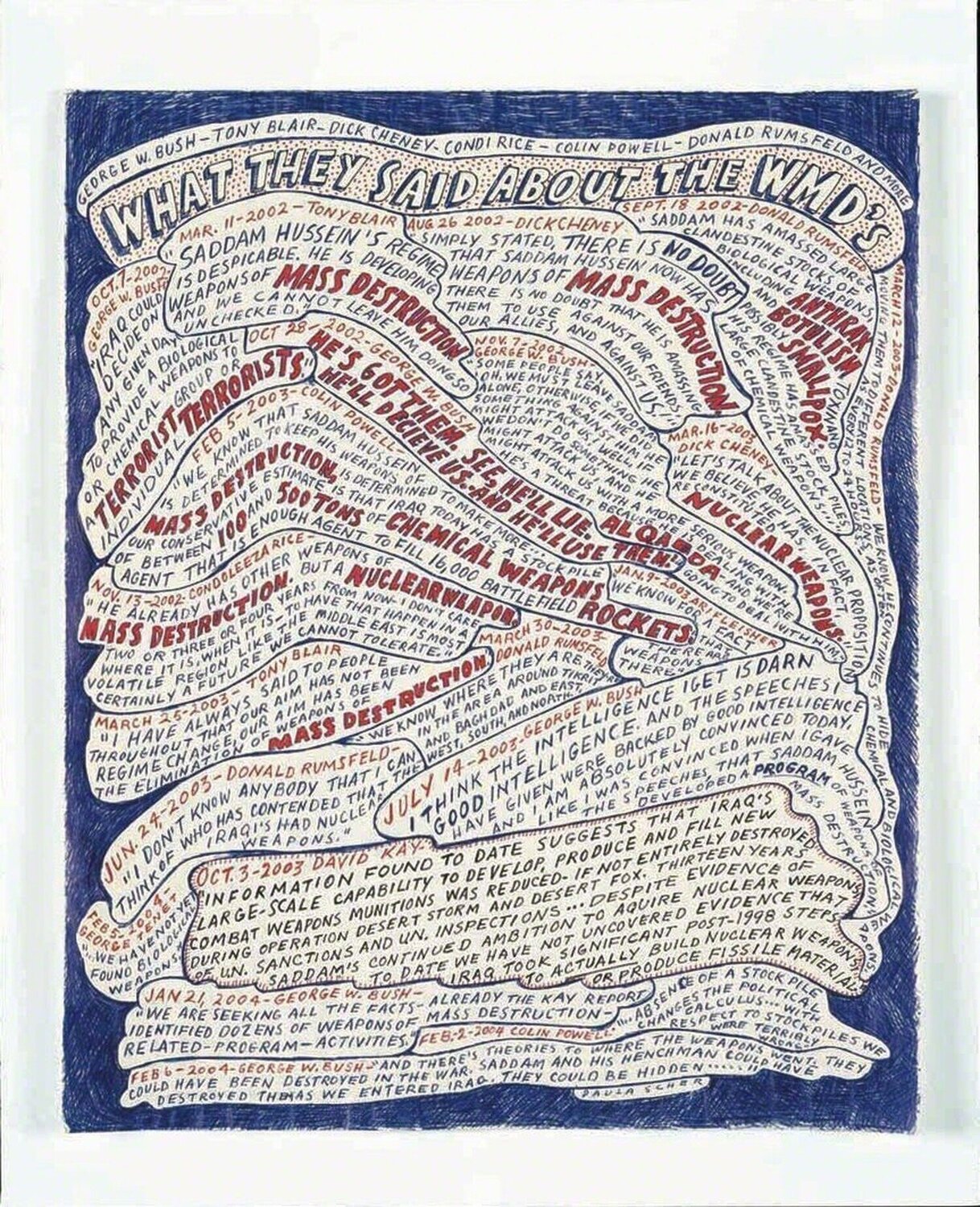 What They Said About the WMD's Paula Scher Werk auf Papier zu verkaufen