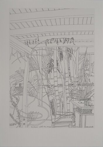 A la Barbade, l'atelier végétal, Héliogravure signée by Peter Blake, Print for Sale on Singulart