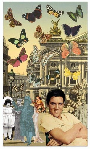 Elvis In Paris van Peter Blake, Afdruk te koop op Singulart
