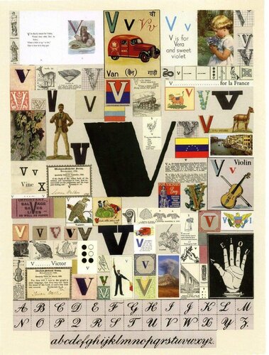 Alphabet : The Letter V van Peter Blake, Afdruk te koop op Singulart