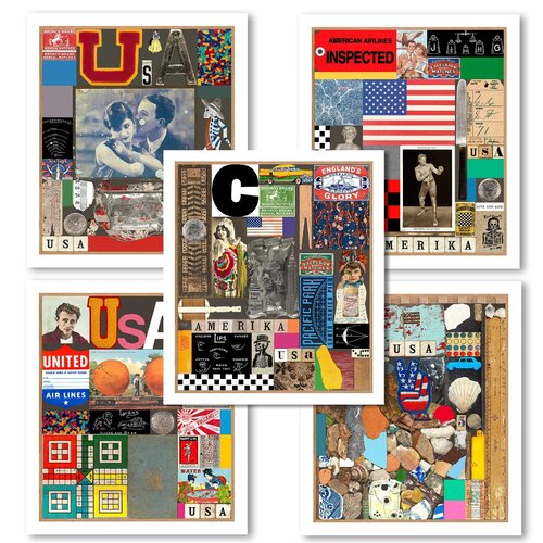 USA Series - Set of 5 van Peter Blake, Afdruk te koop op Singulart