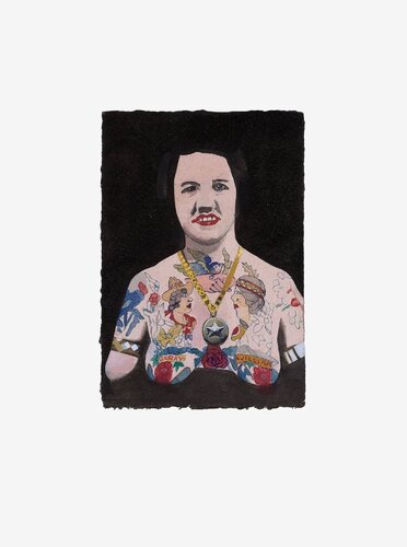 Tattooed People Doris van Peter Blake, Afdruk te koop op Singulart
