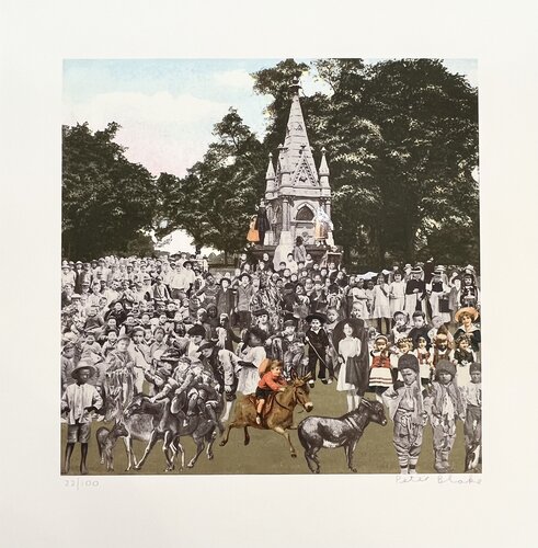Regents Park The Runaway Donkeys di Peter Blake, Stampa in vendita su Singulart