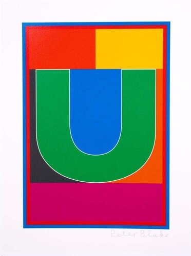 Dazzle Alphabet U di Peter Blake, Stampa in vendita su Singulart
