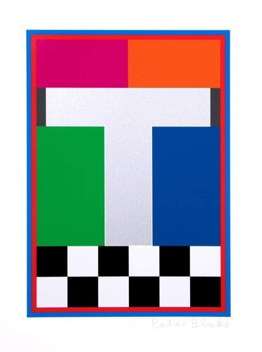 Dazzle Alphabet, T di Peter Blake, Stampa in vendita su Singulart