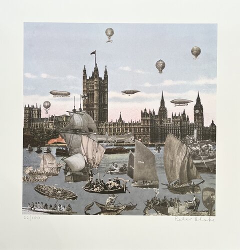 River Thames Regatta di Peter Blake, Stampa in vendita su Singulart