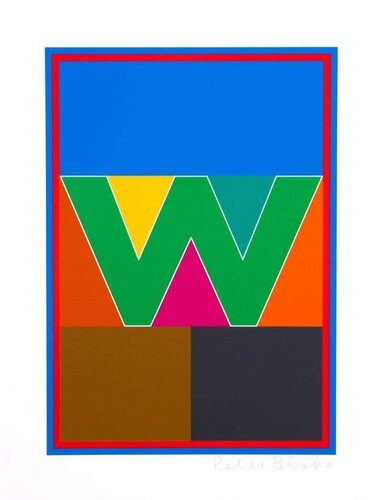 Dazzle Alphabet W di Peter Blake, Stampa in vendita su Singulart