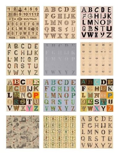 Appropriated Alphabets - Set of 12 Prints di Peter Blake, Stampa in vendita su Singulart