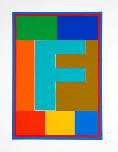 Dazzle Alphabet - F di Peter Blake, Stampa in vendita su Singulart