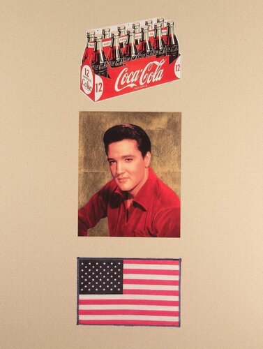 American Trilogy 2012 Cream and Gold Diamond Dust di Peter Blake, Stampa in vendita su Singulart