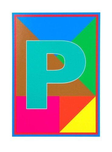 Dazzle Alphabet - P di Peter Blake, Stampa in vendita su Singulart