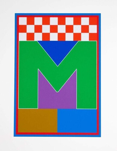 Dazzle Alphabet M di Peter Blake, Stampa in vendita su Singulart