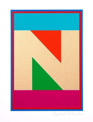 Dazzle Alphabet N di Peter Blake, Stampa in vendita su Singulart