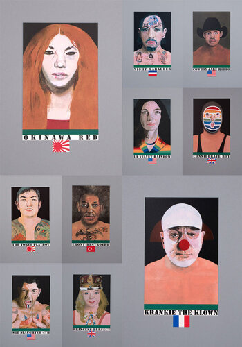 Wrestlers Box di Peter Blake, Stampa in vendita su Singulart