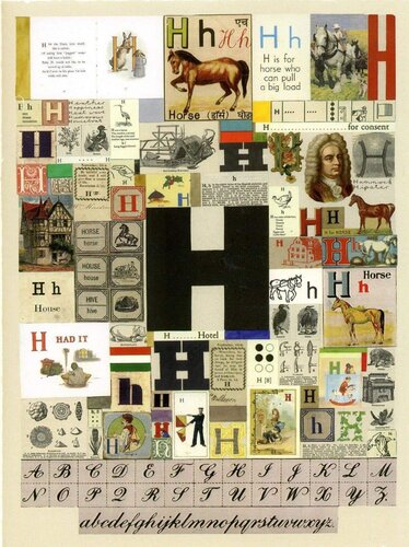 Alphabet : The letter H di Peter Blake, Stampa in vendita su Singulart