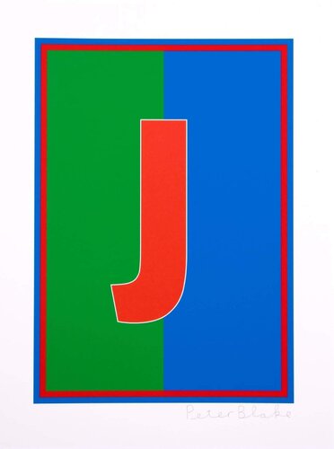 Dazzle Alphabet, J di Peter Blake, Stampa in vendita su Singulart