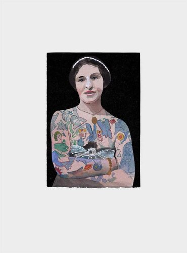 Tattooed People Emily di Peter Blake, Stampa in vendita su Singulart