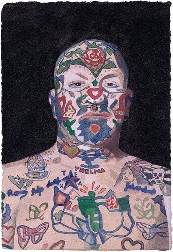 Tattooed People, Ron di Peter Blake, Stampa in vendita su Singulart