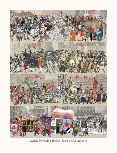 LORD MAYOR’S SHOW 800 YEARS 1215 - 2015 van Peter Blake, Afdruk te koop op Singulart