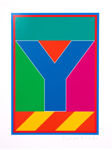 DAZZLE ALPHABET A - Z, LETTER Y van Peter Blake, Afdruk te koop op Singulart