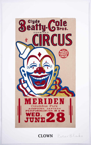 Reclaimed Icons - Clown van Peter Blake, Afdruk te koop op Singulart