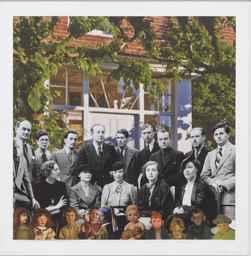 Joseph Cornell’s Holiday – England, Farley Farm. ‘Some Surrealists, and children from Paintings’ van Peter Blake, Werk op papier te koop op Singulart