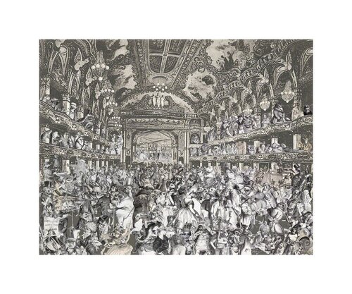 Marcel Duchamp's World Tour- The Animal's Fancy Dress Ball at Tower Ballroom, Blackpool par Peter Blake, Édition en vente sur Singulart
