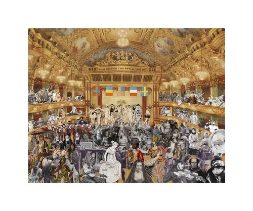 Marcel Duchamp's World Tour: New Year's Eve Parade at the Tower Ballroom, Blackpool par Peter Blake, Édition en vente sur Singulart