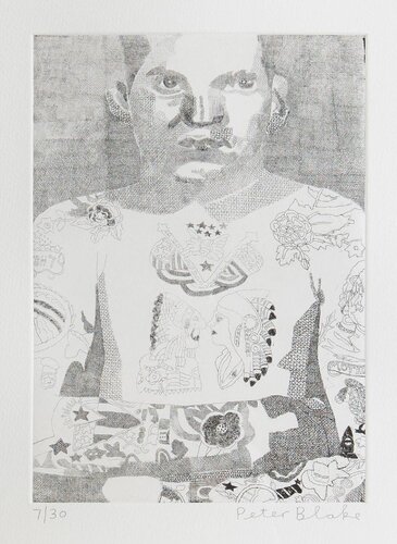 Elvis Two Rivers par Peter Blake, Édition en vente sur Singulart