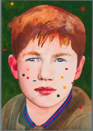 Late Period – Study for “Party” 7 van Peter Blake, Werk op papier te koop op Singulart