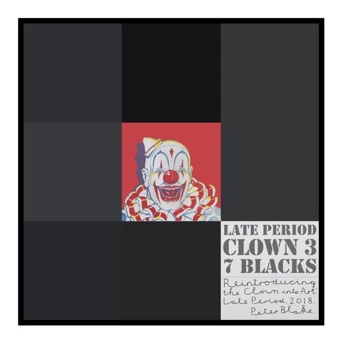 Late Period Clown 3. ‘7 Black van Peter Blake, Schilderij te koop op Singulart