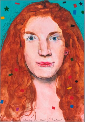 Late Period – Study for “Party” 2 van Peter Blake, Schilderij te koop op Singulart
